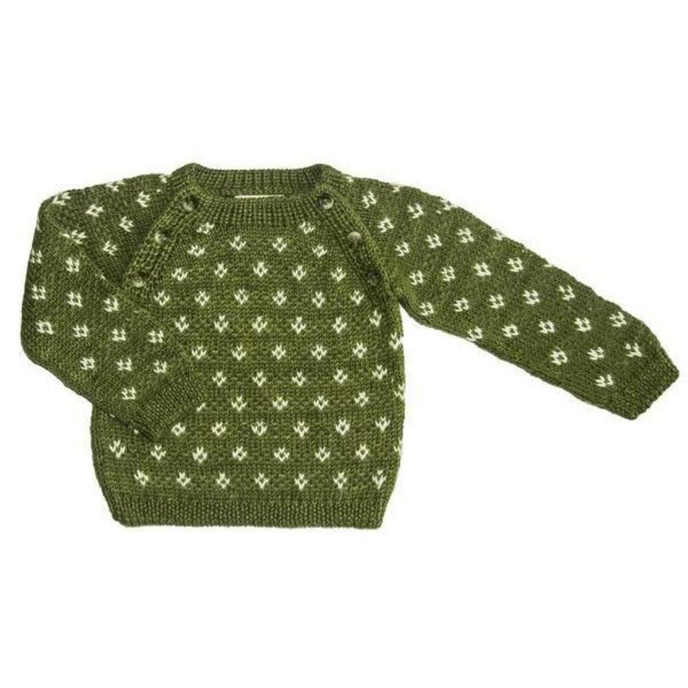 NEW 0-6 / Miou Kids Lutin Sweater / 100% Plant Dyed Alpaca